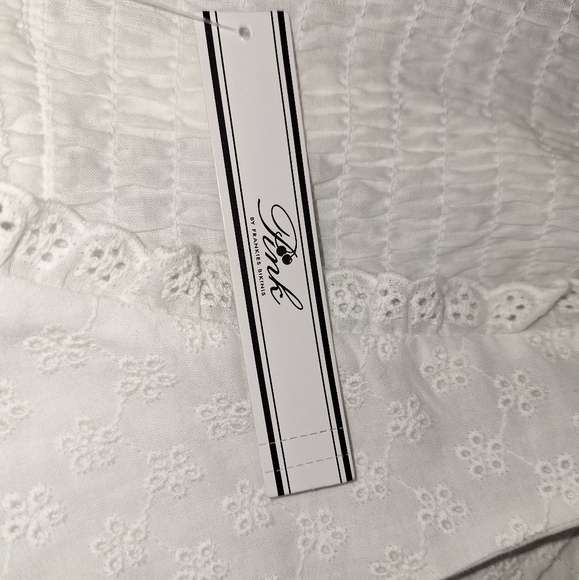 NWT PINK White Eyelet Halter - Picture 7 of 7